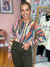 Load image into Gallery viewer, M'DM Abstract Fine Knit Jumper - Multi
