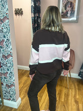 Load image into Gallery viewer, Knitted Polo Jumper - Pink/Brown
