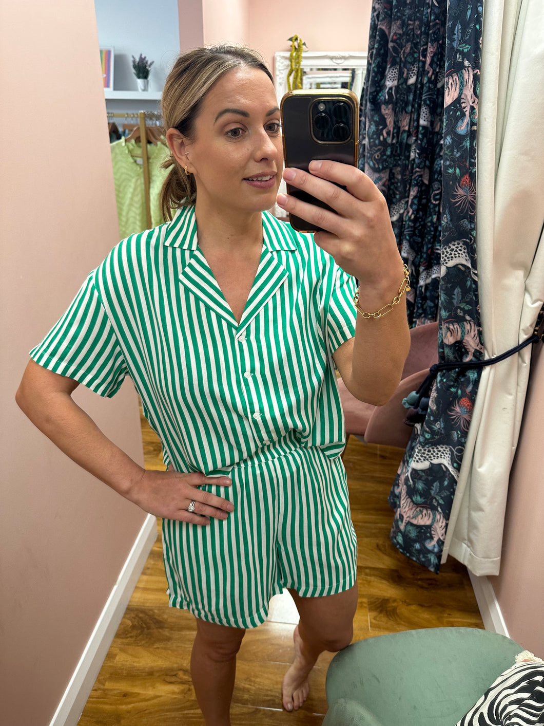 PCNYA Shirt Coord - Green Stripes