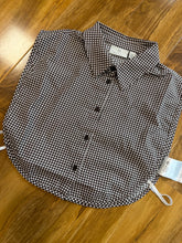 Load image into Gallery viewer, KAFFE Kabine Checked Collar - Coffee Bean/Chalk
