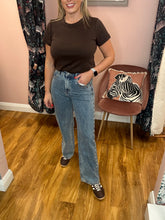 Load image into Gallery viewer, Riley Studded Jeans - Stonewash Blue
