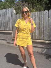 Load image into Gallery viewer, Polka Dot Denim Skort - Yellow
