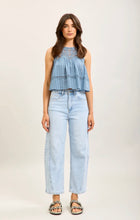 Load image into Gallery viewer, Toxik Barrel Leg Jean With Seam- Bleached Light Denim

