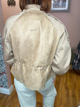 Load image into Gallery viewer, Safari Style Jacket With Lace Back Panel - Beige

