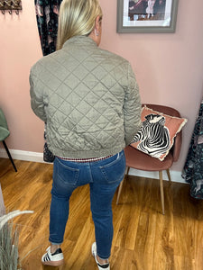 PCJiona Quilted Jacket - Greige