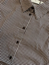 Load image into Gallery viewer, KAFFE Kabine Checked Collar - Coffee Bean/Chalk
