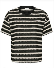 Load image into Gallery viewer, KAFFE Kadarma Knit nTop - Black/Turtle Dove
