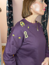 Load image into Gallery viewer, Embellished Sweatshirt - Plum
