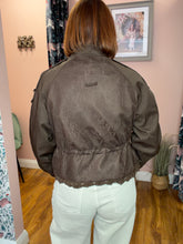 Load image into Gallery viewer, Safari Style Jacket With Lace Back Panel - Brown
