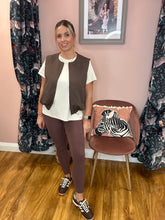 Load image into Gallery viewer, PCfaleah Zipped Waistcoat - Brown
