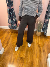 Load image into Gallery viewer, InWear Gincette Cropped Wide Leg Pant- Chocolate Brown
