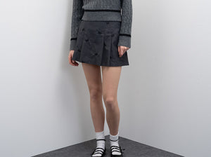 Patrasso Bow Embroidered Skirt