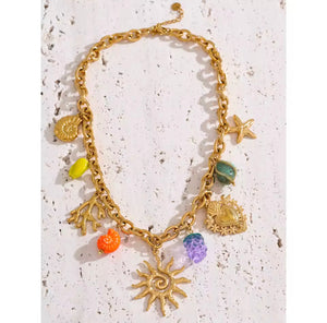 Sun Charm Necklace