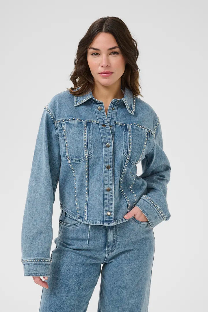 KAdorina Denim Shirt | Washed Blue Denim