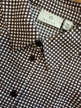 Load image into Gallery viewer, KAFFE Kabine Checked Collar - Coffee Bean/Chalk
