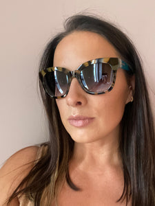 Teal Tortoiseshell Sunglasses