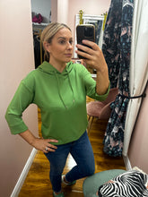 Load image into Gallery viewer, Hooded Sweatshirt with Chain Detail - Avocado
