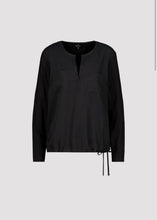 Load image into Gallery viewer, Monari Blouse Style Top with Rhinestones - Black
