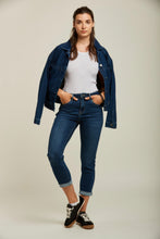 Load image into Gallery viewer, Cherry Boyfriend Jeans - Dark Denim Blue
