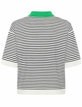 Load image into Gallery viewer, KAlizza Polo Knit - Chalk/black/Green
