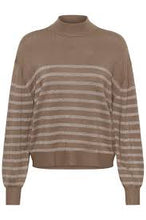 Load image into Gallery viewer, Kalizz Turtleneck Pullover - Morel Melange/Silver Lurex
