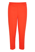 Load image into Gallery viewer, Kaffe Kasakura Cropped Trouser Fiery Red
