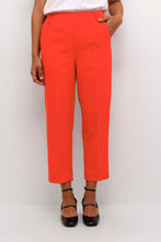 Load image into Gallery viewer, Kaffe Kasakura Cropped Trouser Fiery Red
