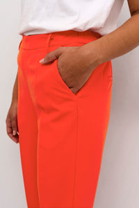 Kaffe Kasakura Cropped Trouser Fiery Red