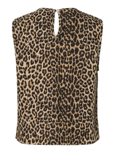 PCSalume Leopard Denim Top