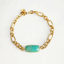 Load image into Gallery viewer, Amazonite Chain Bracelet
