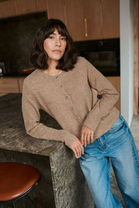 Kaniel Knit Cardigan - Toasted Coconut Melange