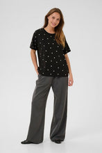 Load image into Gallery viewer, Kahelen Studded Black T-Shirt
