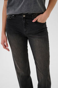 KaMaris Straight Leg Jean - Dark Grey (available in 2 Lengths)