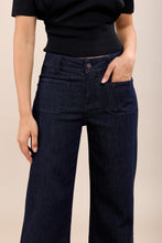 Load image into Gallery viewer, Wide Jeans With Patch Pockets - Dark Denim
