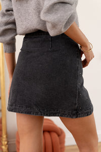 Rhinestone Embellished Skirt