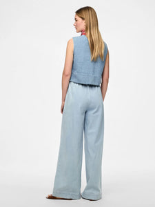 PCSmidi Wide Leg Denim Trousers