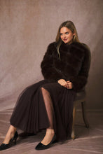 Load image into Gallery viewer, Short Faux Fur Jacket - Chocolate
