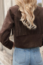Load image into Gallery viewer, Dory Fringed Jacket - Chocolate
