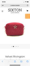 Load image into Gallery viewer, Velvet Rivington bag in Berry
